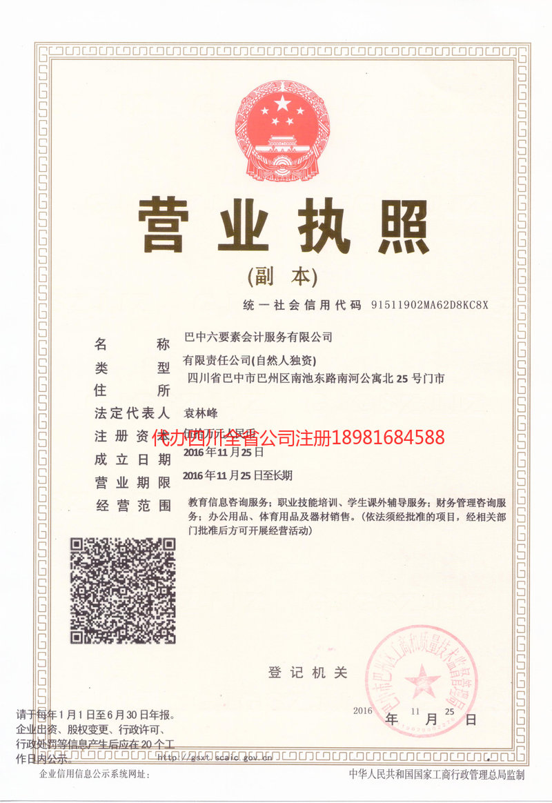 瑞丽瑞丽六要素会计服务有限公司